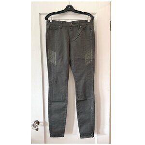 Club Monaco | Olive Madie Moto Style Skinny Pants